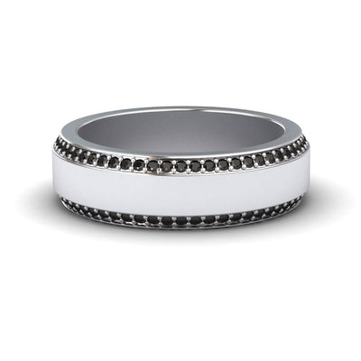 Black Diamond 6mm Eternity Wedding Ring