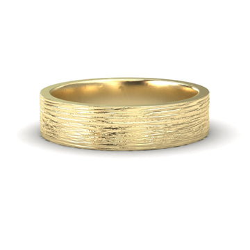 Textured Brushed Men's Wedding Band - Ming