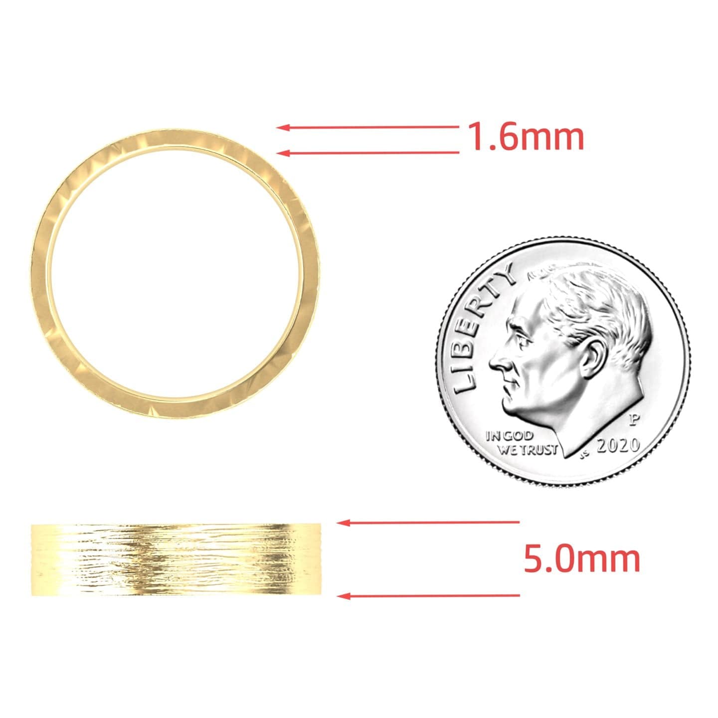 Textured Brushed Men's Wedding Band - Ming