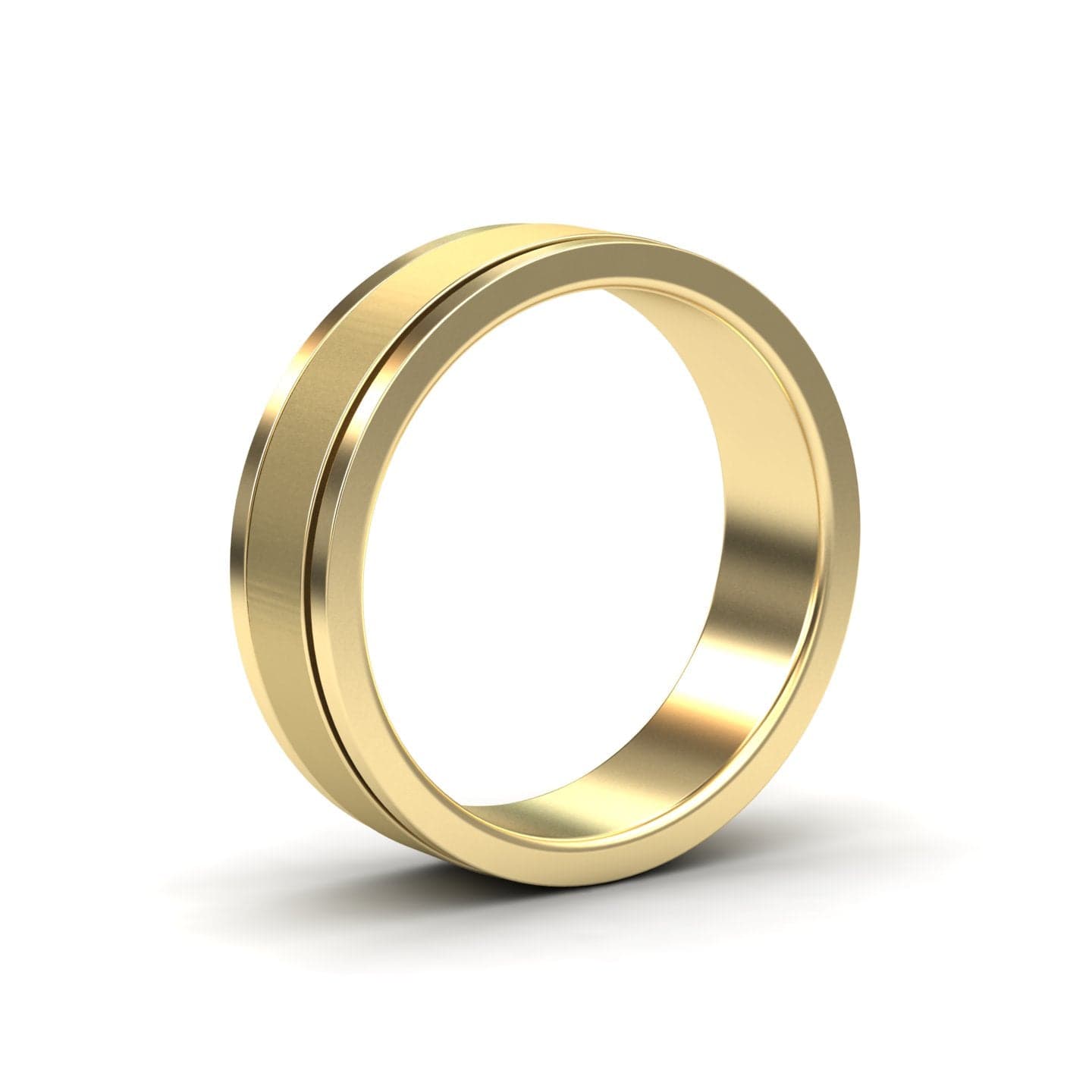 Grooved 6mm Comfort fit Wedding Band - Soledad