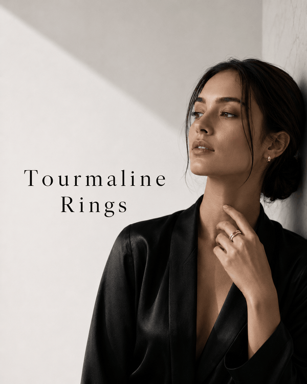 October birthstone tourmaline rings