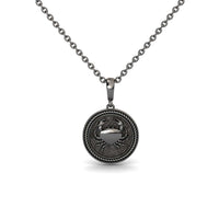 Cancer Zodiac Medallion Necklace - Yadira