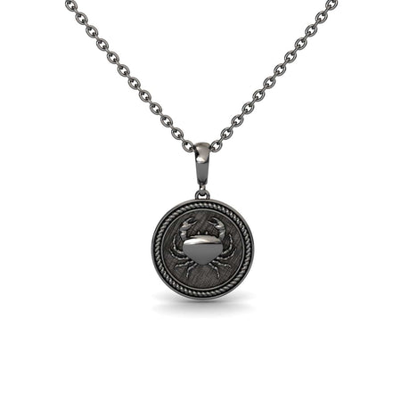 Cancer Zodiac Medallion Necklace - Yadira