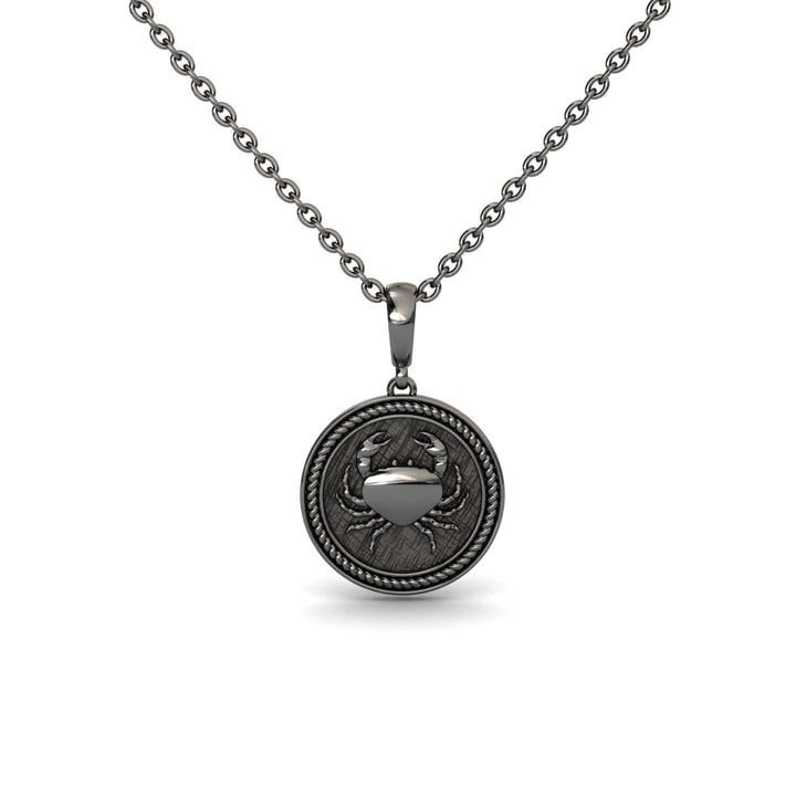 Cancer Zodiac Medallion Necklace - Yadira