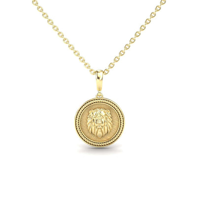 Leo Zodiac Medallion Necklace