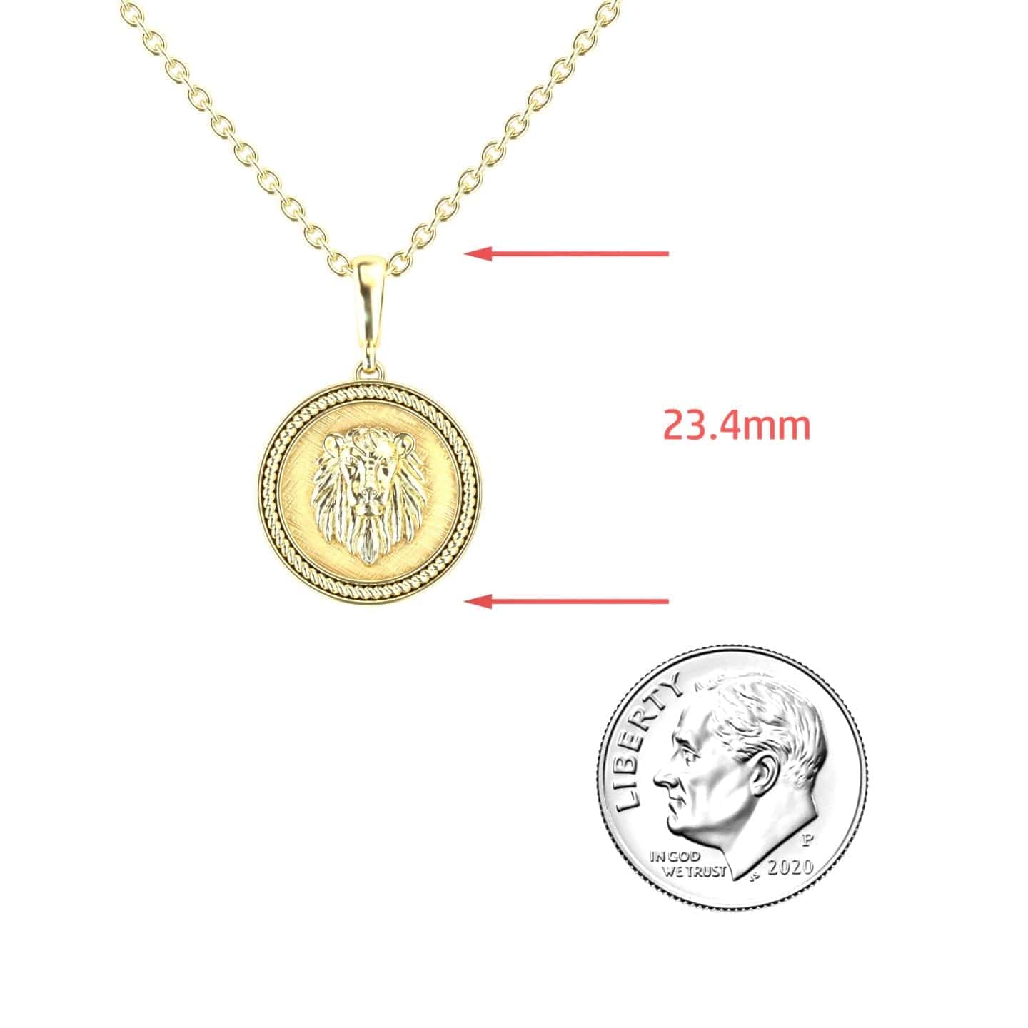 Leo Zodiac Medallion Necklace - Susana
