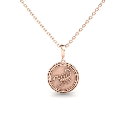 Scorpio Zodiac Medallion Necklace