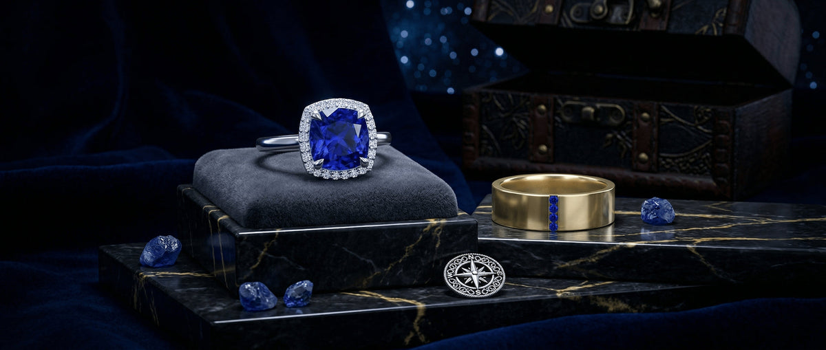 Blue sapphire engagement rings