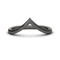 Classic Chevron Wedding Band - Anisa