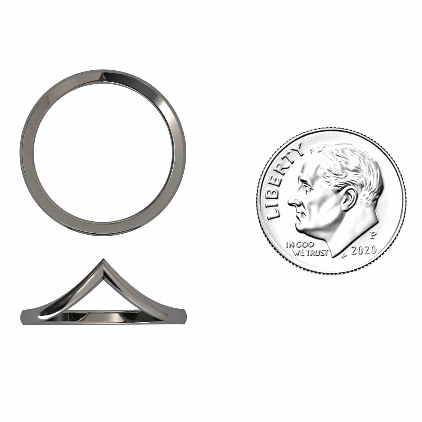 Classic Chevron Wedding Band - Anisa