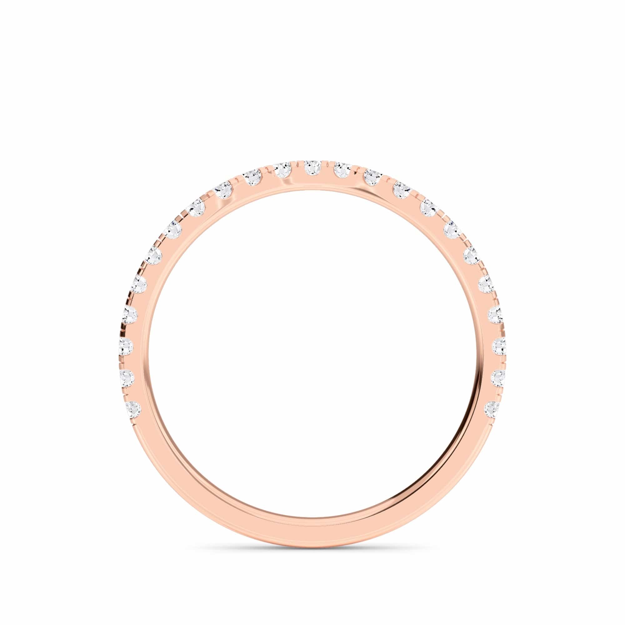 White Diamond Pave Wave Band - Kristina