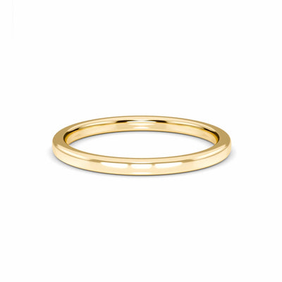 Classic Slim Polished Gold Wedding Band