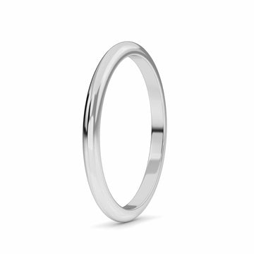 Classic Comfort Flat Court Wedding Ring - Elara