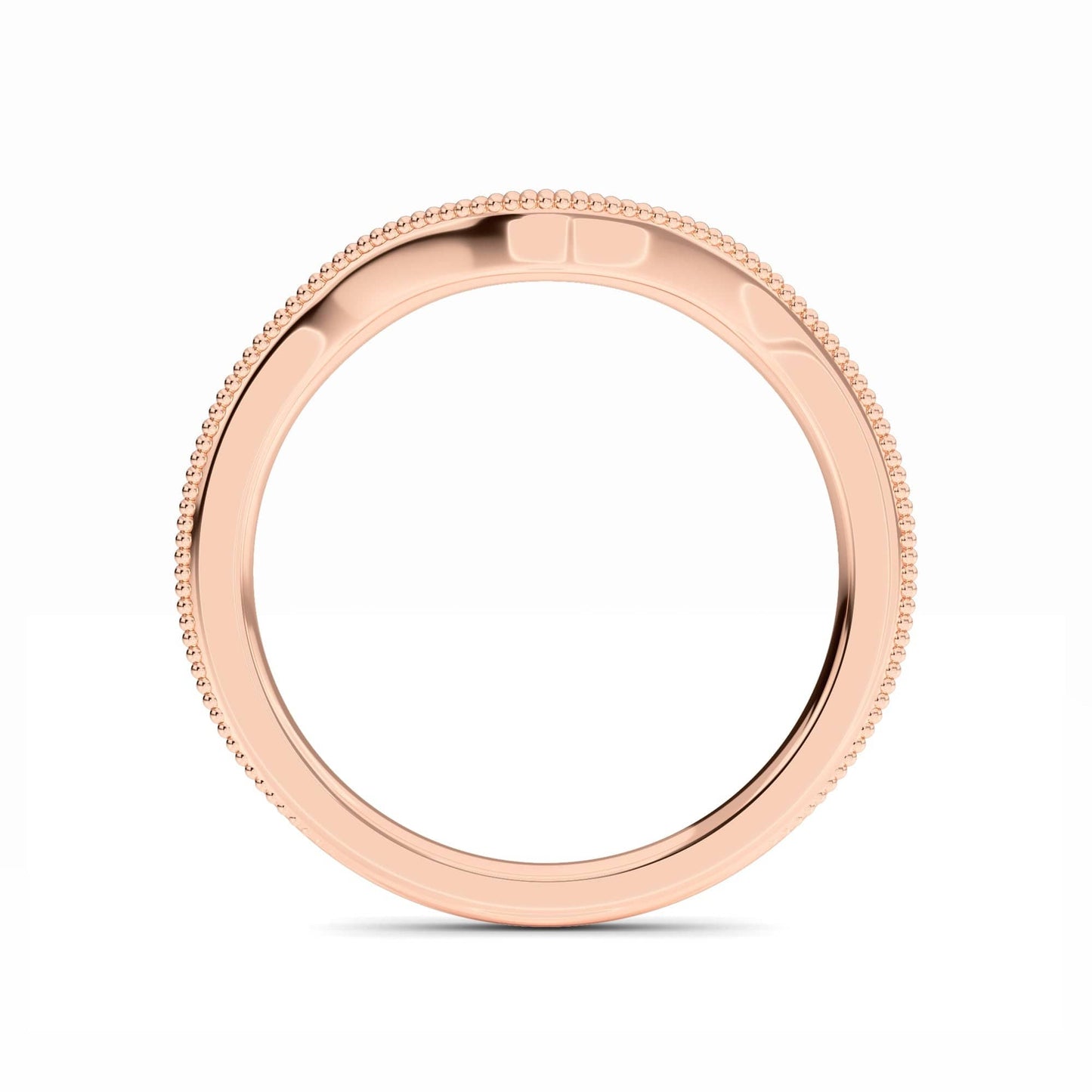Milgrain Curved Stacking Band - Zhenzhen