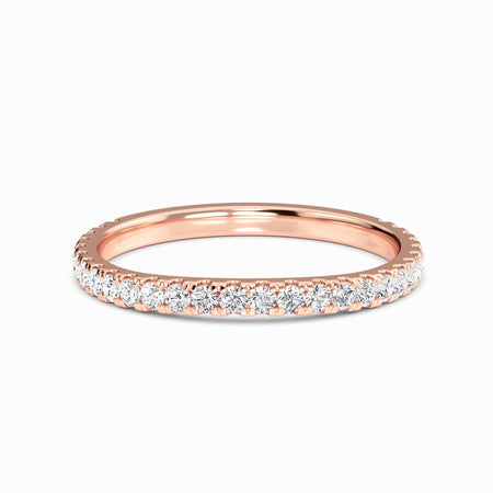 White Diamond Three-Quarter Eternity Band - Presley