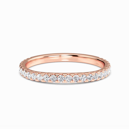 White Diamond Three-Quarter Eternity Band - Presley