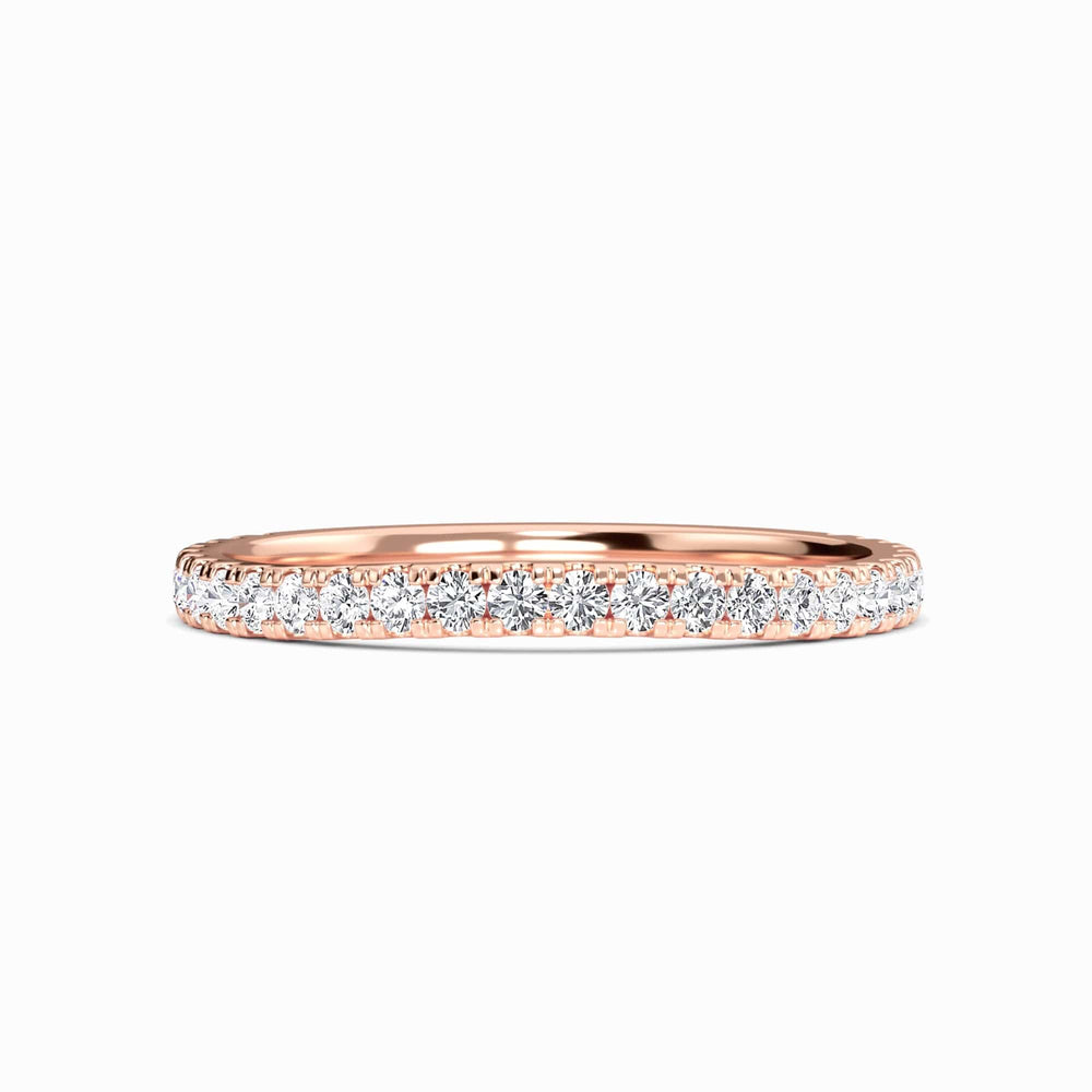 White Diamond Three-Quarter Eternity Band - Presley
