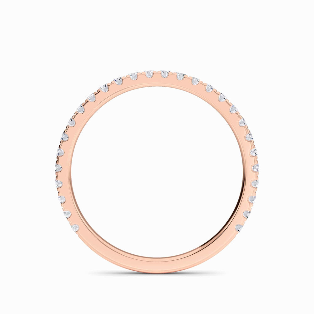 White Diamond Three-Quarter Eternity Band - Presley