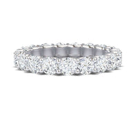 White Diamond Classic Shared Prong Eternity Band - Fenxia
