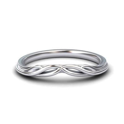 Intertwined Infinity Wedding Band