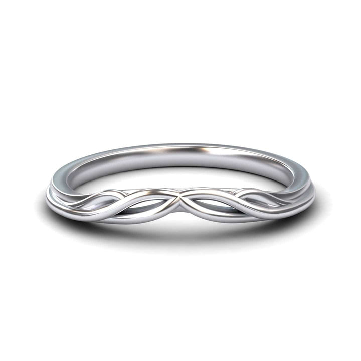 Intertwined Infinity Wedding Band - Penelope