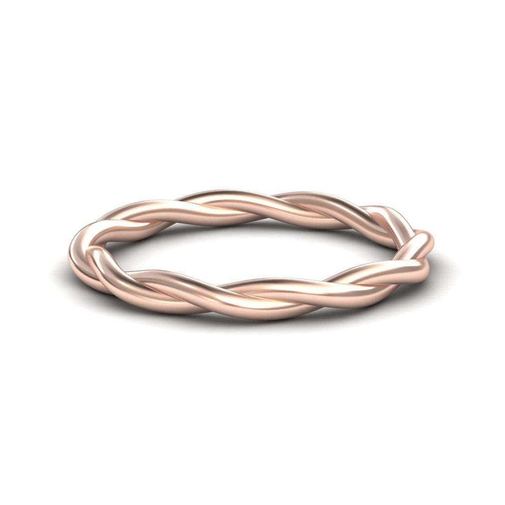 Twisted Rope Stacking Wedding Band - Sigrid
