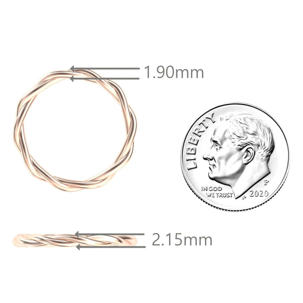 Twisted Rope Stacking Wedding Band - Sigrid