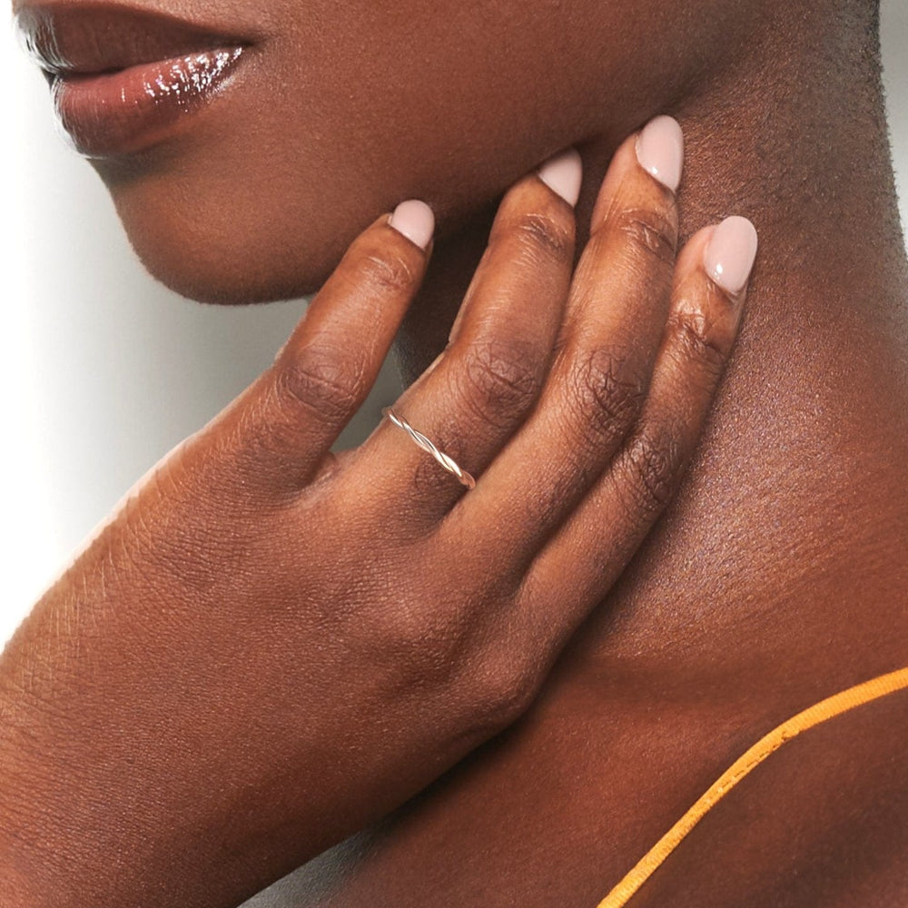 Twisted Rope Stacking Wedding Band - Sigrid