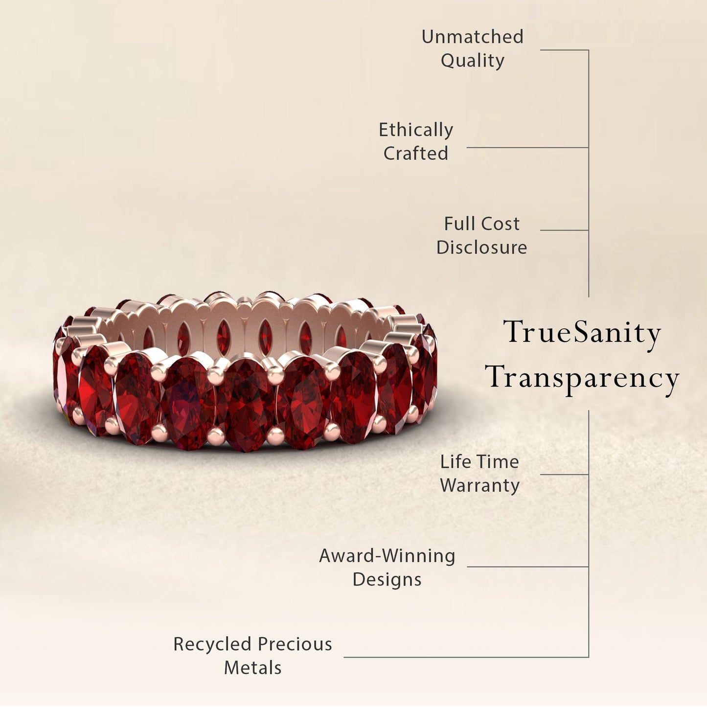 Ruby Full Eternity Band - Diana