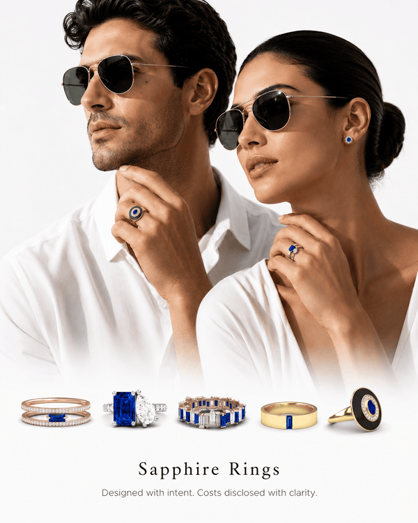 September birthstone sapphire rings