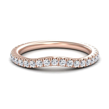 White Diamond Classic Pave Eternity Band - Nolan