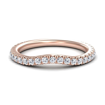White Diamond Classic Pave Eternity Band