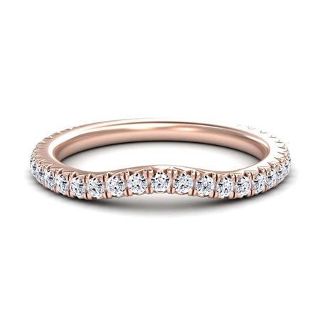 White Diamond Classic Pave Eternity Band - Nolan