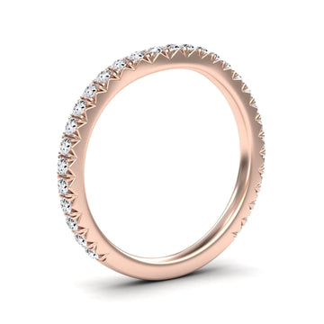 White Diamond Classic Pave Eternity Band - Nolan